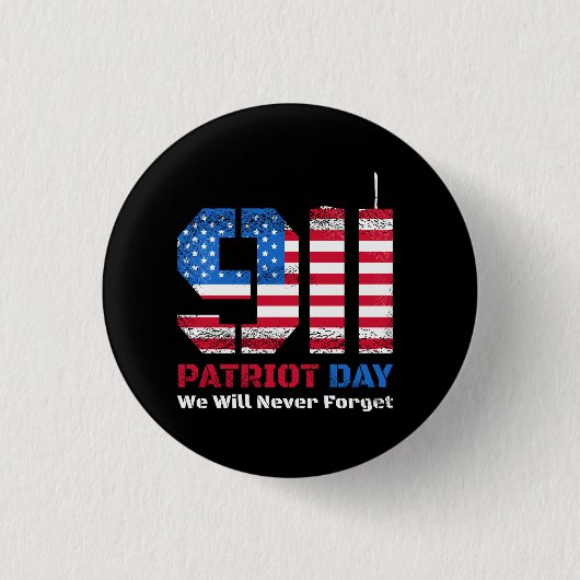 Vector patriot dag ontwerp met Amerikaanse vlag en Ronde Button 3,2 Cm (Voorkant)
