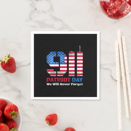 Vector patriot dag ontwerp met Amerikaanse vlag en Servet (Insitu)