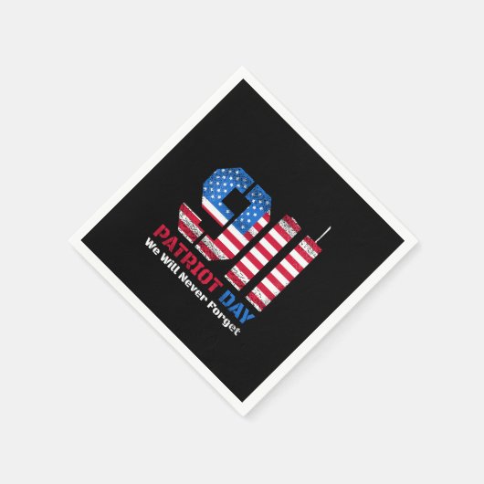 Vector patriot dag ontwerp met Amerikaanse vlag en Servet (Hoek)