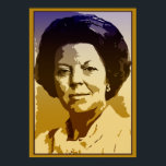 Vector pop art Beatrix der Nederlanden Poster<br><div class="desc">Beatrix (Beatrix Wilhelmina Armgard; geboren op 31 januari 1938) was de koningin van het Koninkrijk der Nederlanden, bestaande uit Nederland, Curaçao, Sint Maarten en Aruba. Op 28 januari 2013 kondigde Beatrix aan dat zij op 30 april 2013, op Koninginnedag (dag van de koningin), zou afzien van haar oudste zoon Willem-Alexander,...</div>