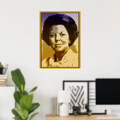 Vector pop art Beatrix der Nederlanden Poster (Thuiskantoor)