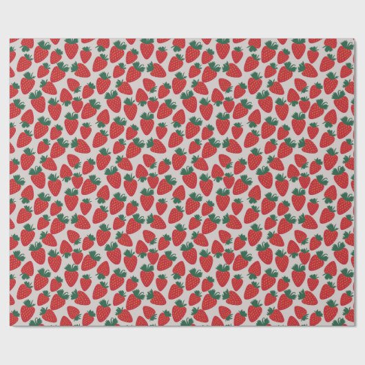 Vector Rode  Aardbei Cadeaupapier (Vlak)