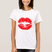 Vector Rode lippen T-shirt (Voorkant)
