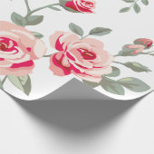 Vector Roos Pattern Wrapping Paper Cadeaupapier (Hoek)