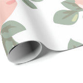 Vector Roos Pattern Wrapping Paper Cadeaupapier (Rol Hoek)