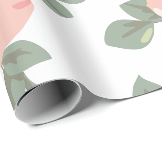 Vector Roos Pattern Wrapping Paper Cadeaupapier (Rol Hoek)