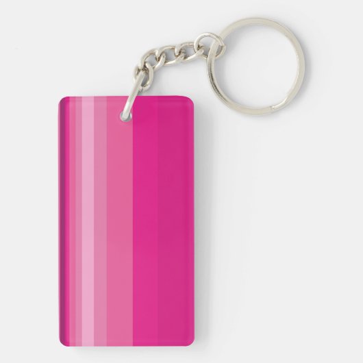 Vector Roze gradiënt gestreept Sleutelhanger (achterkant)