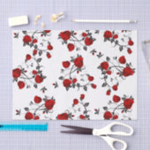 Vector rozen bij wit, DIY, cadeauverpakking Tissuepapier (Craft)