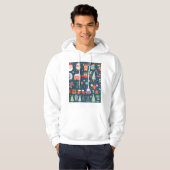 vector set schattig kerstelement santa pinguïn hoodie (Voorkant volledig)