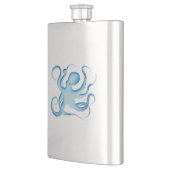 Vector Silhouette van Blauwe Octopus Flacon (Links)