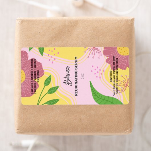 Vector Spring Serum Dropper Bottle Labels (Insitu)