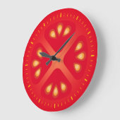 Vector Tomato Slice wandklok (Hoek)