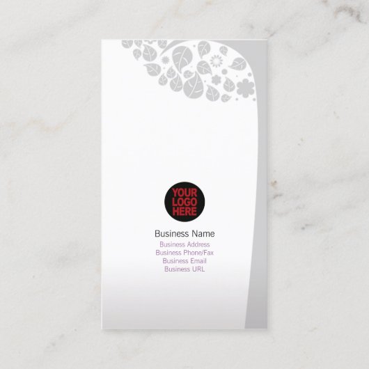 Vector Tree Natuur Visitekaartje (Achterkant)