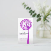 Vector Tree Natuur Visitekaartje (Staand voorkant)