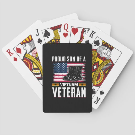 Vector us veteraan ontwerp pokerkaarten (Achterkant)