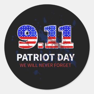 Vector usa patriot dag ronde sticker