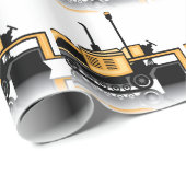 Vector van asfaltpaver cadeaupapier (Rol Hoek)