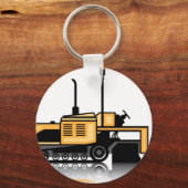 Vector van asfaltpaver sleutelhanger (Voorkant)