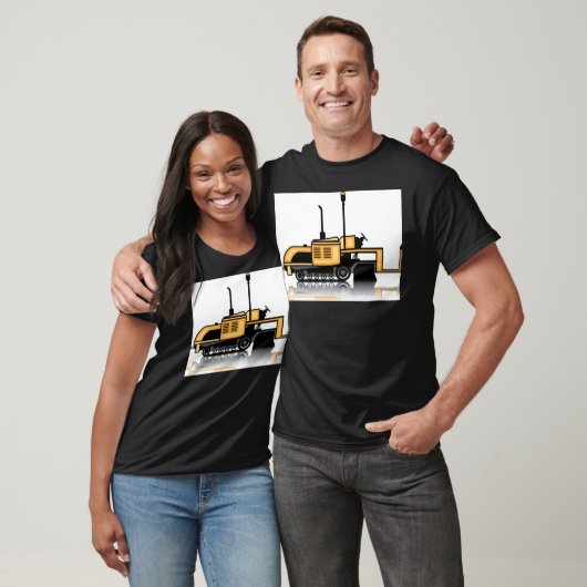 Vector van asfaltpaver t-shirt (Unisex)