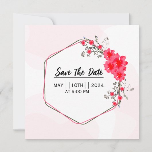 Vector van de Kaart voor het uitnodigen van een Fl (Achterkant)