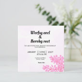 Vector van de Kaart voor het uitnodigen van een Fl (Staand voorkant)