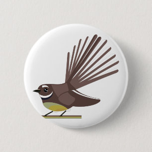 Vector van de Nieuw-Zeelandse vogelpest Ronde Button 5,7 Cm