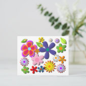 Vector van de Vector van de Retro van de Vloer van Briefkaart (Staand voorkant)