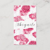 Vector van de ventilator naadloze Floral Bus Visitekaartje (Voorkant)