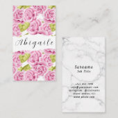 Vector van de ventilator naadloze  Floral Bus Visitekaartje (Voorkant / Achterkant)