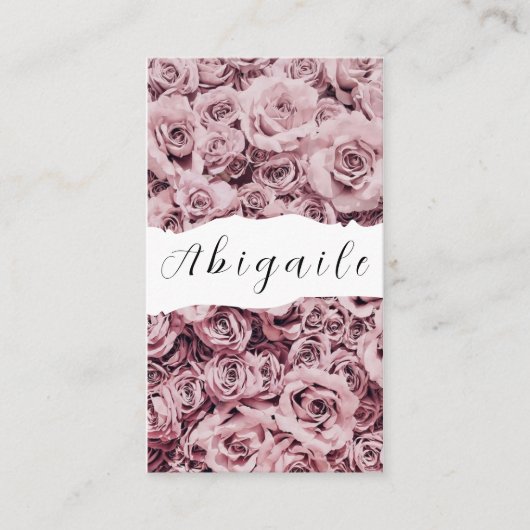 Vector van de ventilator naadloze  Floral Bus Visitekaartje (Voorkant)