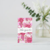 Vector van de ventilator naadloze  Floral Bus Visitekaartje (Staand voorkant)