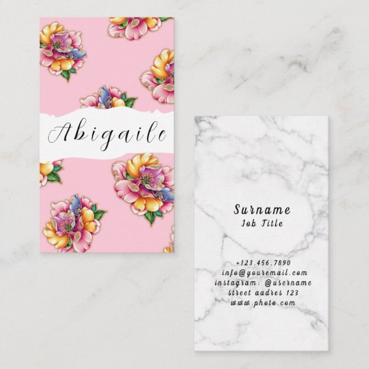 Vector van de ventilator zonder naadloze  afwerkin visitekaartje (Voorkant / Achterkant)