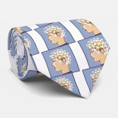 Vector van EEG-hersengolfaflezing Stropdas (Opgerold)