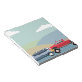 Vector van een voertuig met achteruitrijinrichting notitieblok (Schuin)