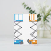 Vector van goederenlift briefkaart (Staand voorkant)