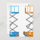 Vector van goederenlift briefkaart (Voorkant / Achterkant)