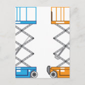 Vector van goederenlift briefkaart (Voorkant)