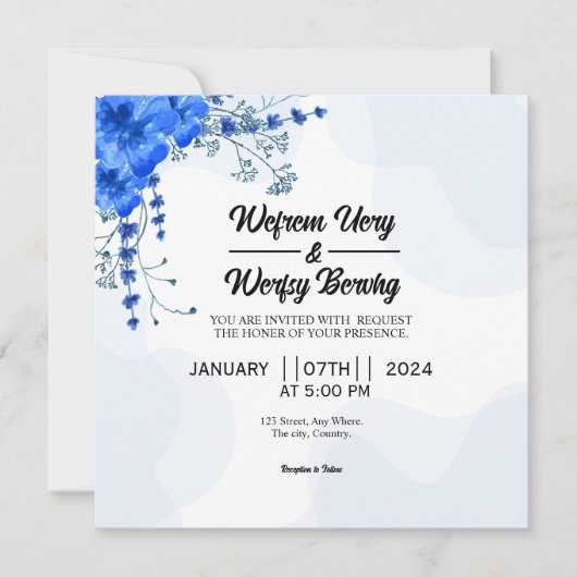 Vector van het ontwerp van de Kaart van de Bericht (Voorkant)