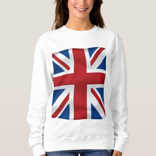 Vector Waving British National Flag Trui (Voorkant)