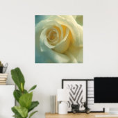 Vector White Rose Poster (Thuiskantoor)