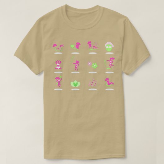 Vectoraal collectie van spa- en wellnesspictogramm t-shirt (Design voorkant)