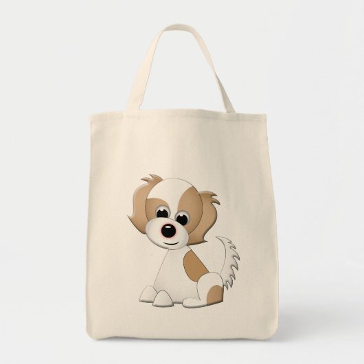 Vectorafbeelding van een puppy tote bag (Voorkant)