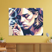 Vectorale depressie canvas afdruk (Insitu (Woonkamer))