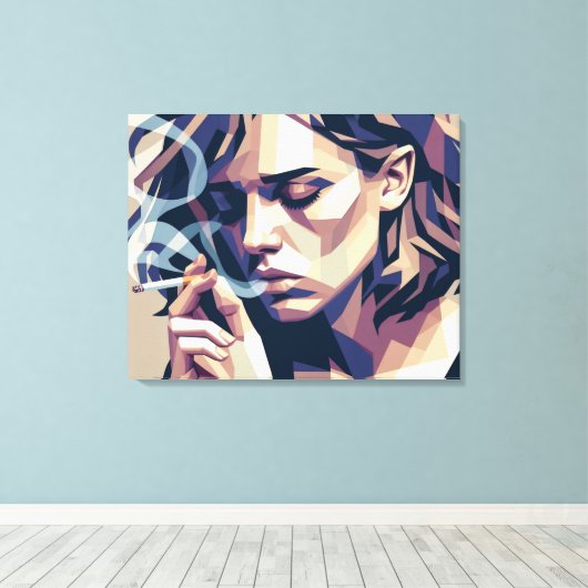 Vectorale depressie canvas afdruk (Insitu (Houten vloer))