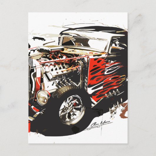 vectorauto 3.jpg briefkaart (Voorkant)