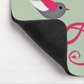 Vectorboom met vogel muismat (Hoek)