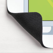 vectordesign voor platte pc-monitor muismat (Hoek)