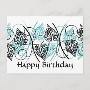 Vectoren - Happy Birthday - Gepersonaliseerd Briefkaart