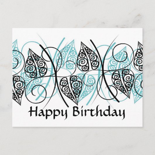 Vectoren - Happy Birthday - Gepersonaliseerd Briefkaart (Voorkant)
