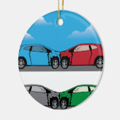 Vectoren van autowrakken keramisch ornament (Links)